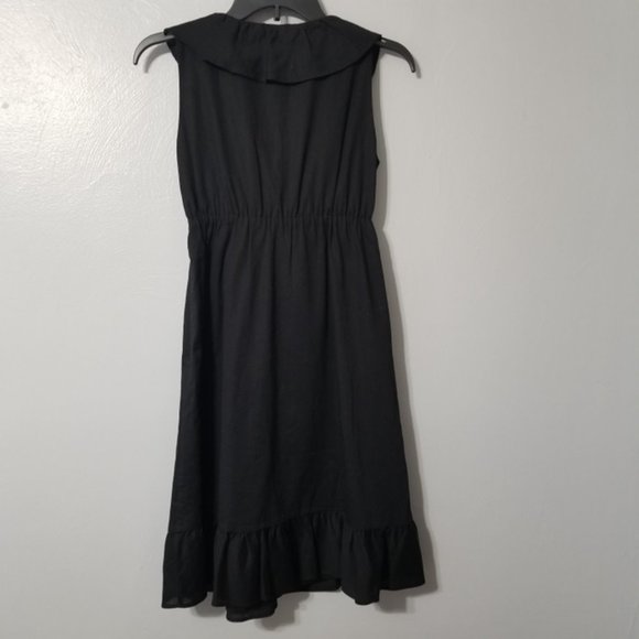 GAP Black Ruffle Front NWT Sleeveless Dress - Picture 5 of 5